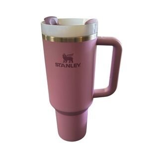 Stanley 40 oz Stainless Quencher Tumbler W/Lid Purple Large Handle No Straw Logo